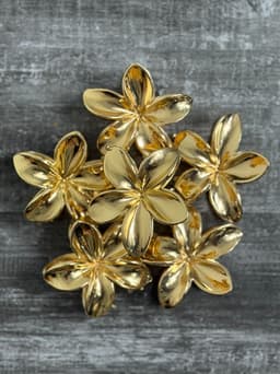 Pinza diseño de flor brillante por MAYOR ($50 c/u Pack de 12 unidades) - imagen