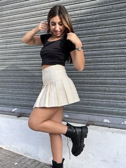 Pollera tableada Hawai - imagen