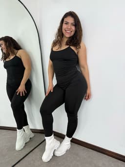 Enterito catsuit Siknny elastizado color negro - imagen