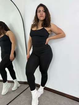 Enterito catsuit Siknny elastizado color negro - imagen