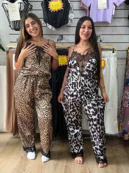 Conjunto de pijama animal Print - imagen