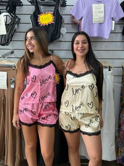 Conjunto pijama de lenceria - imagen