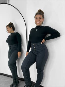Jeans Berlin Night en negro - imagen