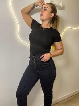 Jeans Berlin Night en negro - imagen