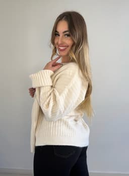 Buzo de hilo vanalado  oversize - imagen