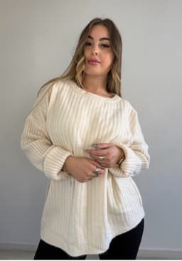 Buzo de hilo vanalado  oversize - imagen