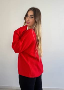 Buzo de hilo vanalado  oversize - imagen