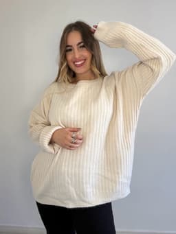 Buzo de hilo vanalado  oversize - imagen