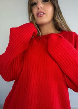Buzo de hilo vanalado  oversize - imagen