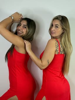 Vestido morley largo con tajo - imagen