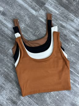 Micro top morley en tela ribana - imagen