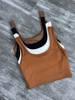 Micro top morley en tela ribana - imagen