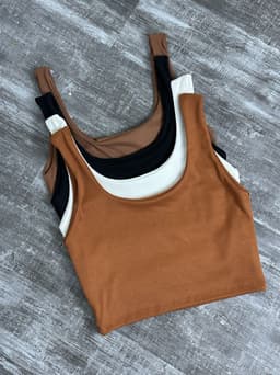 Micro top morley en tela ribana - imagen