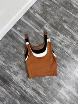 Micro top morley en tela ribana - imagen
