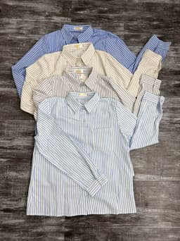 Camisa sastrera con mangas largas  y lineas - imagen