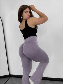 Calza oxford efecto push UP con cintura en V - imagen