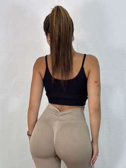Calza oxford efecto push UP con cintura en V - imagen