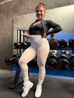 Calza difuminada efecto push up - imagen