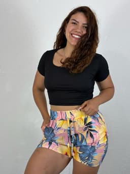 Short Diseño Floral - imagen