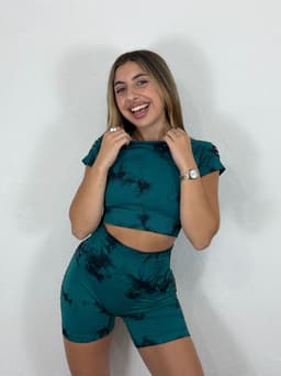 Conjunto Batic de remera y short con push up - imagen