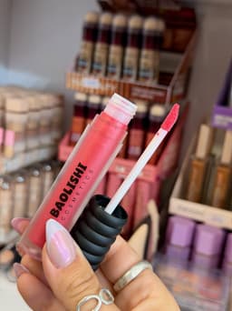 Labial gloss con glitter - imagen