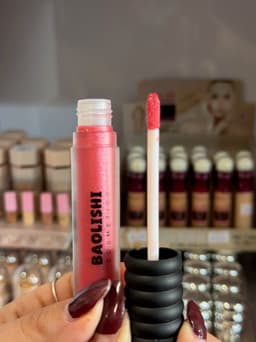 Labial gloss con glitter - imagen