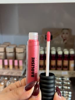 Labial gloss con glitter - imagen