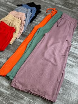Palazo cargo por MAYOR($370 c/u Pack de 6 unidades ) - imagen