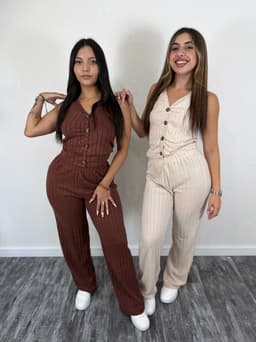 Conjunto de palazo y top - imagen