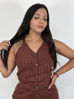 Conjunto de palazo y top - imagen