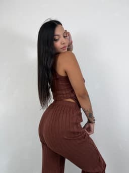 Conjunto de palazo y top - imagen