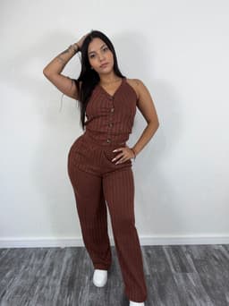 Conjunto de palazo y top - imagen