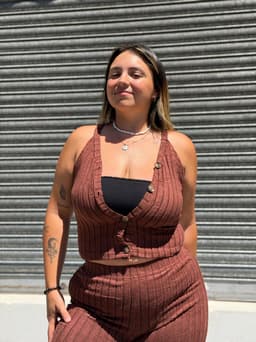 Conjunto de palazo y top - imagen