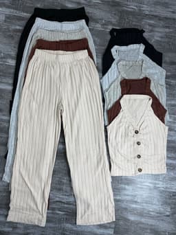 Conjunto de palazo y top por MAYOR( $ 450 c/u Pack de 6 unidades ) - imagen