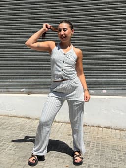 Conjunto de palazo y top por MAYOR( $ 450 c/u Pack de 6 unidades ) - imagen