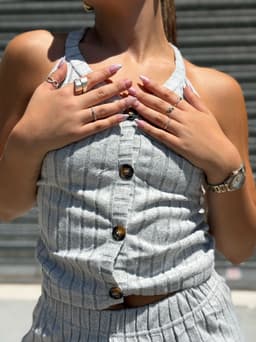 Conjunto de palazo y top por MAYOR( $ 450 c/u Pack de 6 unidades ) - imagen