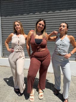 Conjunto de palazo y top por MAYOR( $ 450 c/u Pack de 6 unidades ) - imagen
