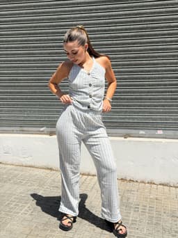 Conjunto de palazo y top por MAYOR( $ 450 c/u Pack de 6 unidades ) - imagen