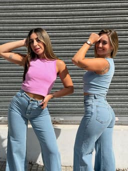 Musculosa Jade por MAYOR ($190 c/u paquete de 6 unidades incluye 3 gris y 3 negras) - imagen