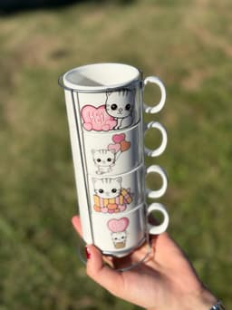 Set de tazas gatitos