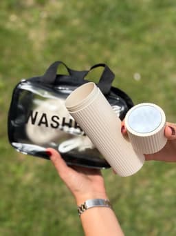 Neceser mas kit de aseo diario por MAYOR ($190 c/u paquete de 6 unidades) - imagen