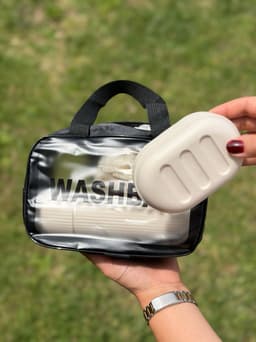 Neceser mas kit de aseo diario por MAYOR ($190 c/u paquete de 6 unidades) - imagen