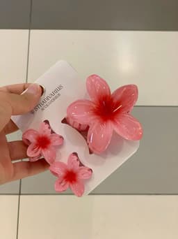 Set de 3 pinzas de flor - imagen