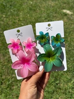 Set de 3 pinzas de flor - imagen