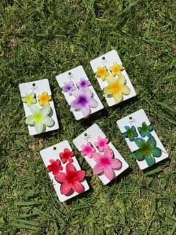 Set de 3 pinzas de flor - imagen