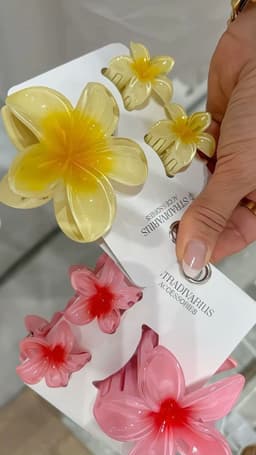 Set de 3 pinzas de flor - imagen