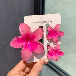 Set de 3 pinzas de flor