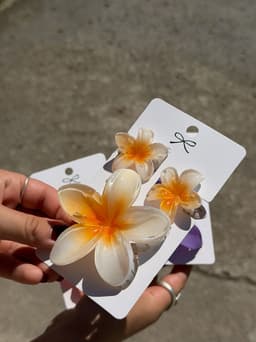 Set de 3 pinzas de flor - imagen