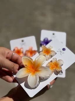 Set de 3 pinzas de flor - imagen