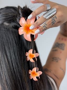 Set de 3 pinzas de flor - imagen